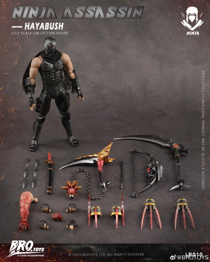 2025NEW Bro Toys 1/12 Ninja Gaiden RYU HAYABUSA Action Figure LR010 In Stock