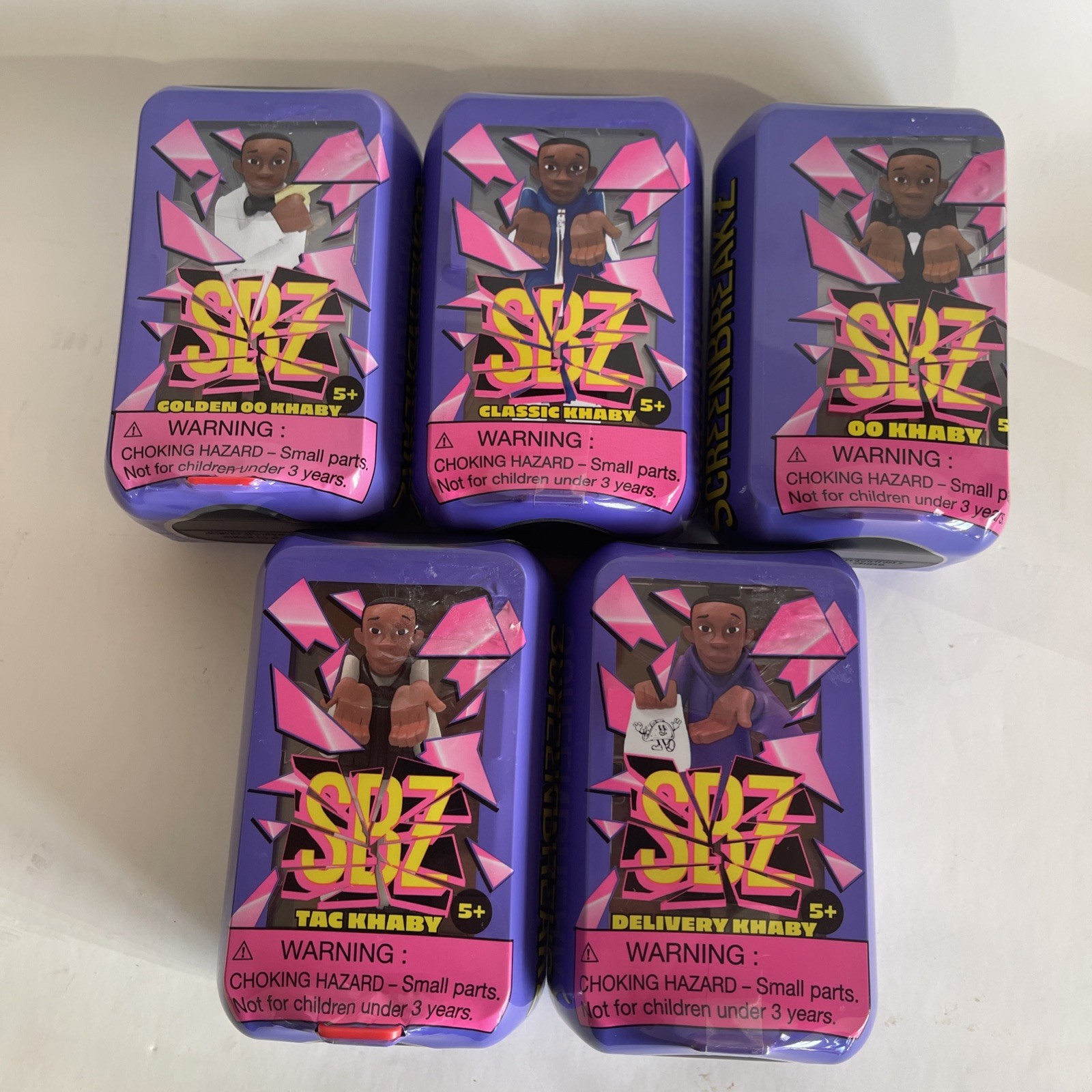 5pcs ScreenBreakZ SBZ Khaby Lame – Complete Set- Unopened