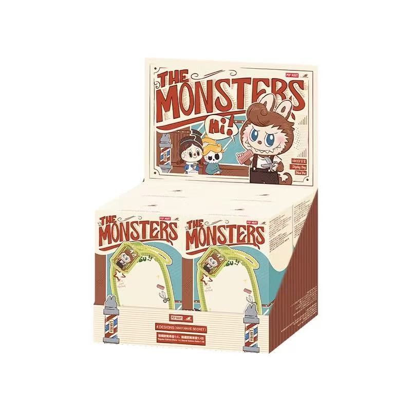 Set of 4pcs POP MART The Monsters Hair Salon Series Display Bag Blind Box Sealed