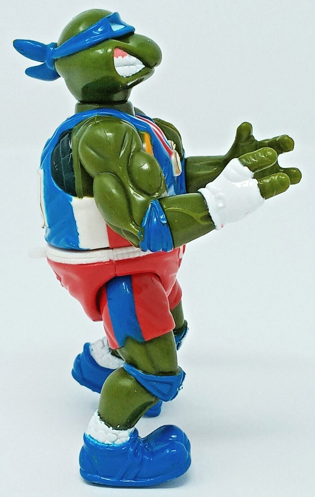 Leonardo 1992 Track n Field Leo 4.5&Prime; Figure original Playmates tmnt