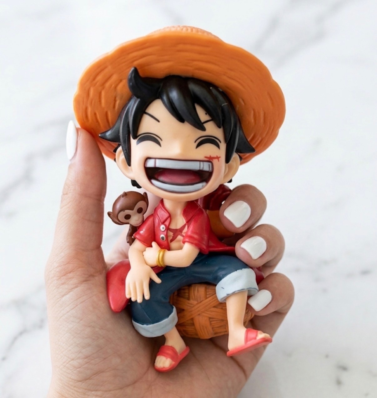 One Piece Luffy Figure with Monkey D. Luffy 13cm Anime Collectible New with Box