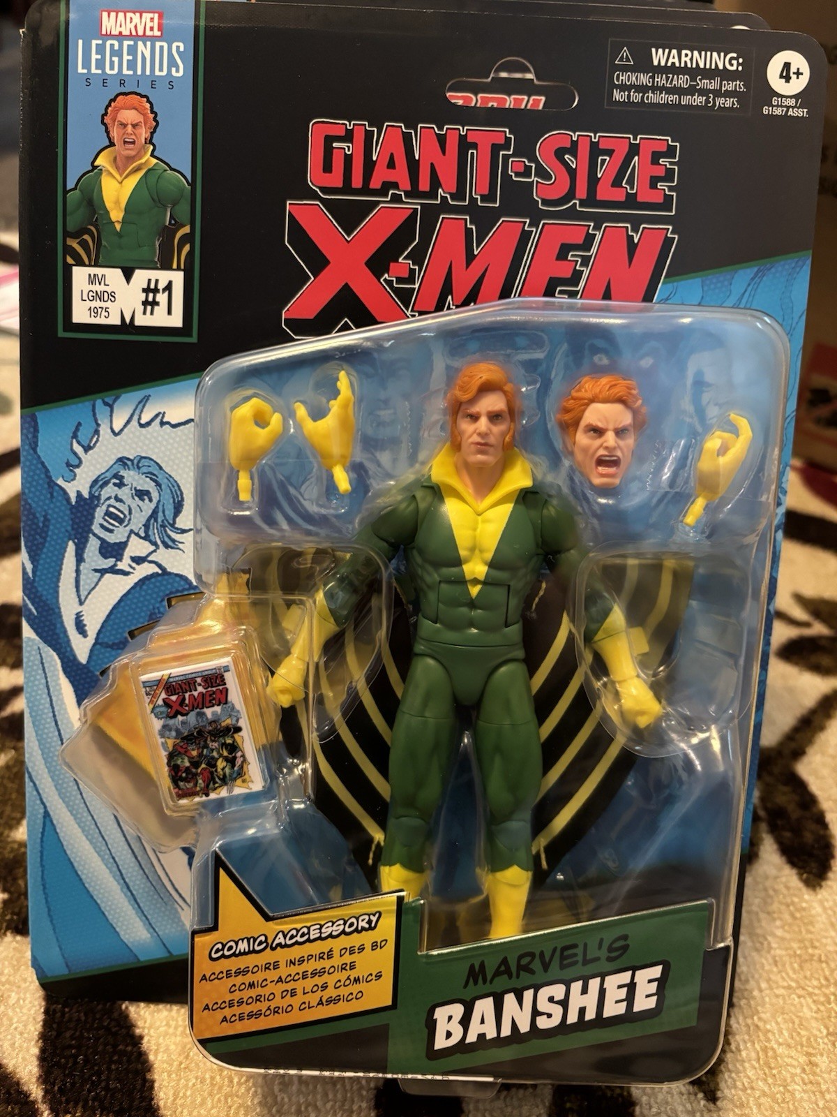 Marvel Legends Banshee Giant Size X-men Comic Book Series Cardback 2025 In Stock