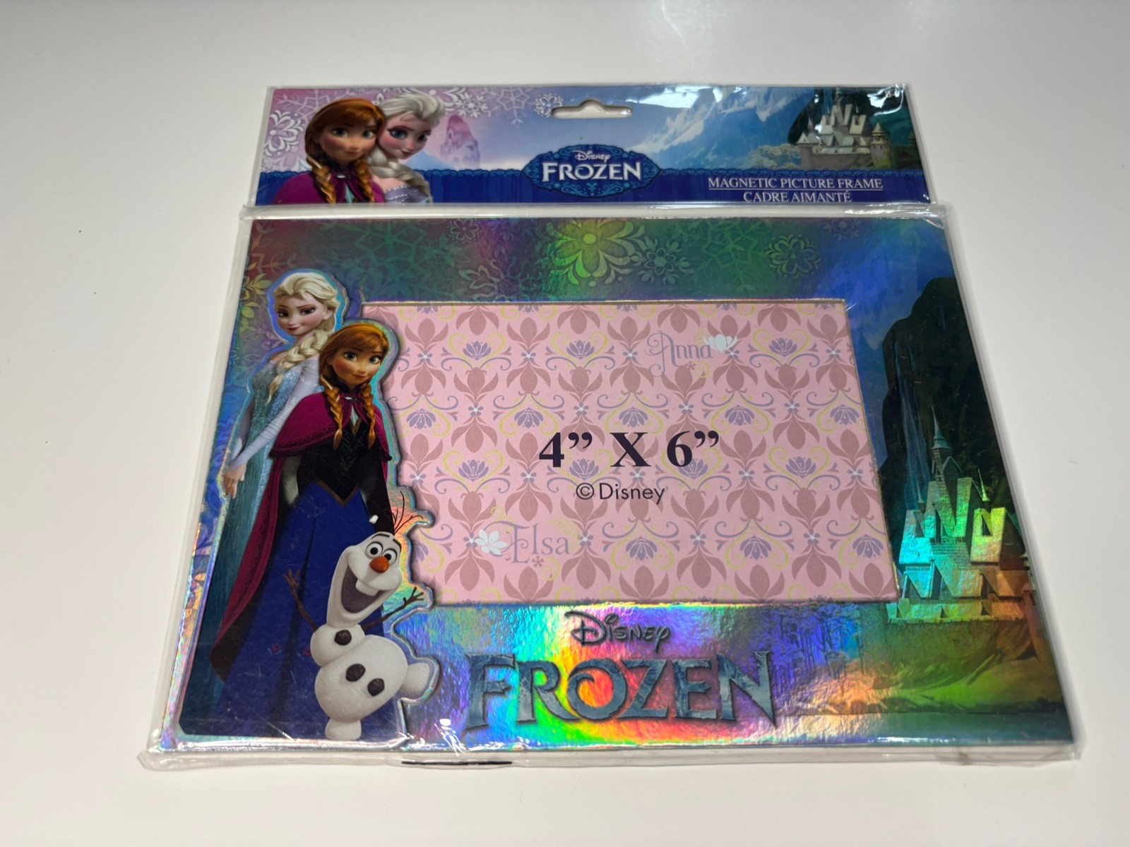 DISNEY Frozen Magnetic Tabletop PICTURE FRAME 4 x 6&Prime;