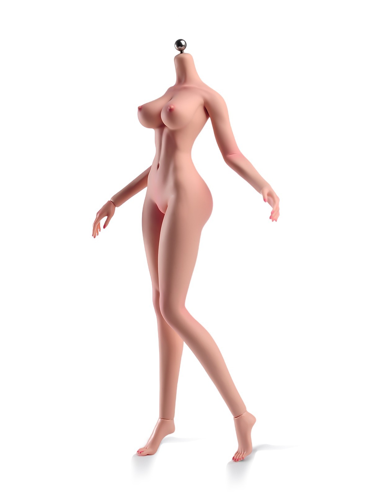 1/6 Flexible Normal MakeupLarge Breast Female Action Figure Body Detail Doll