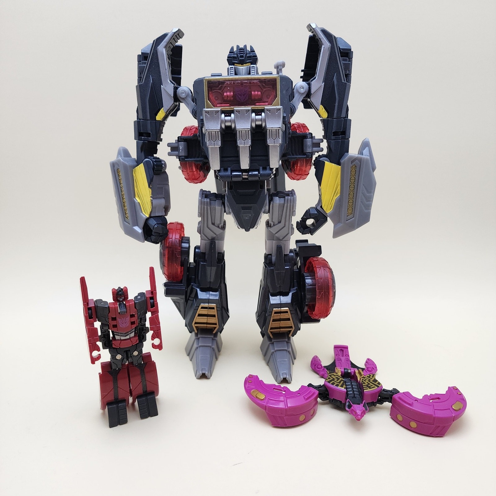 TRANSFORMERS Fall Cybertron FOC (2012) SOUNDBLASTER Voyager + RATBAT & FRENZY