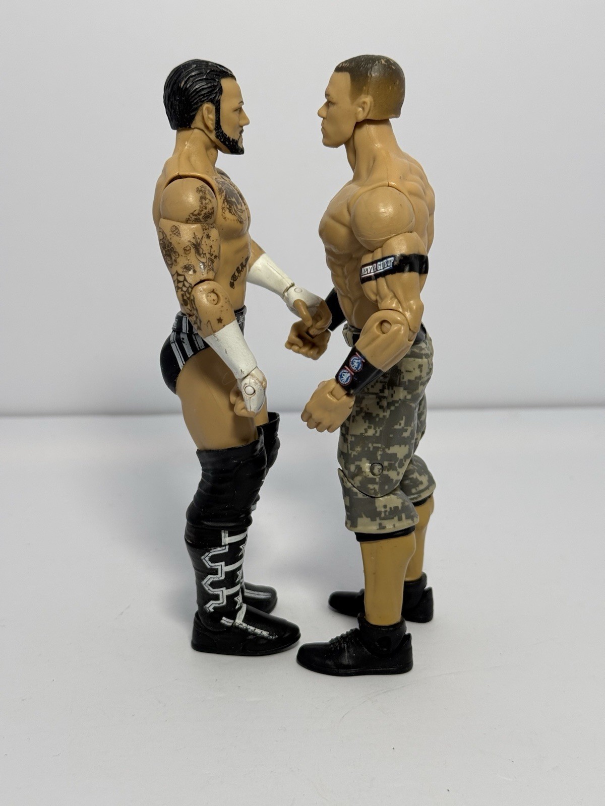 WWE Mattel John Cena & CM Punk Basic Figure Raw SuperShow Camo Superstar