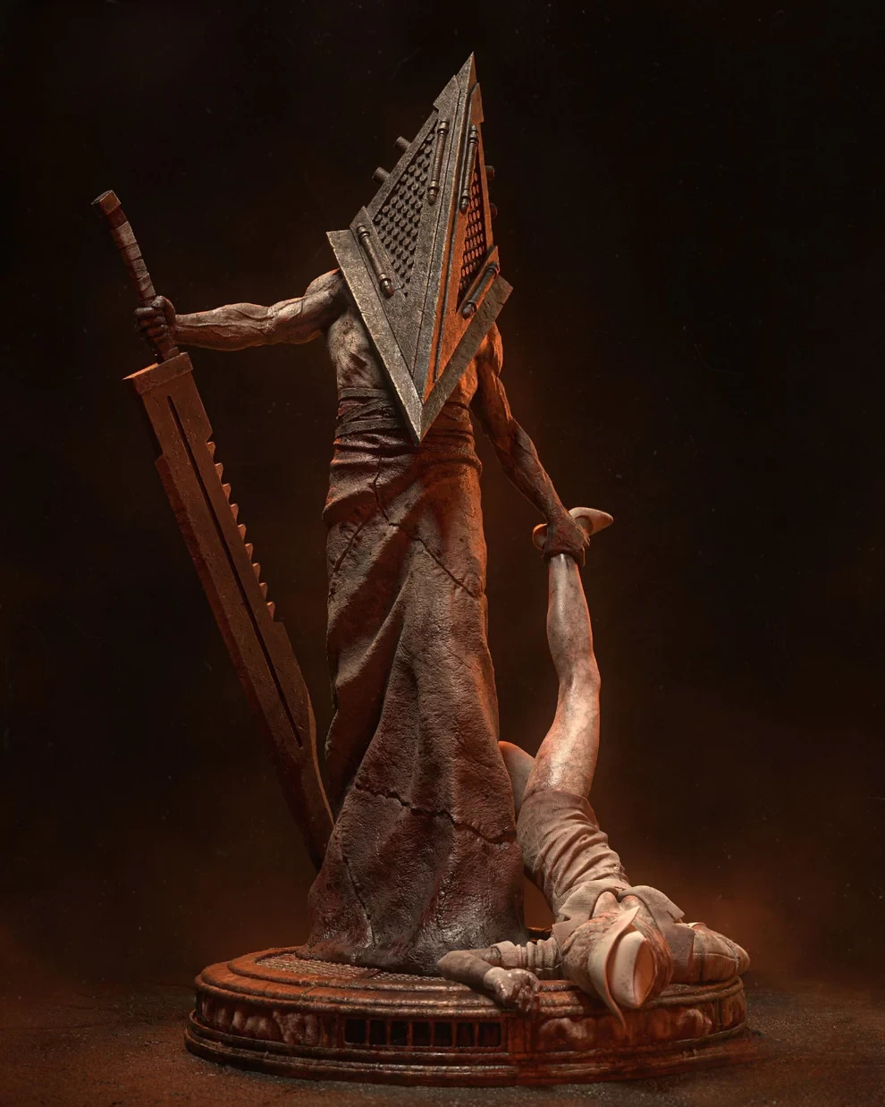 Pyramid Head – Silent Hill Inspired Figure | Statue,Sci-Fi Fantasy ,handmade