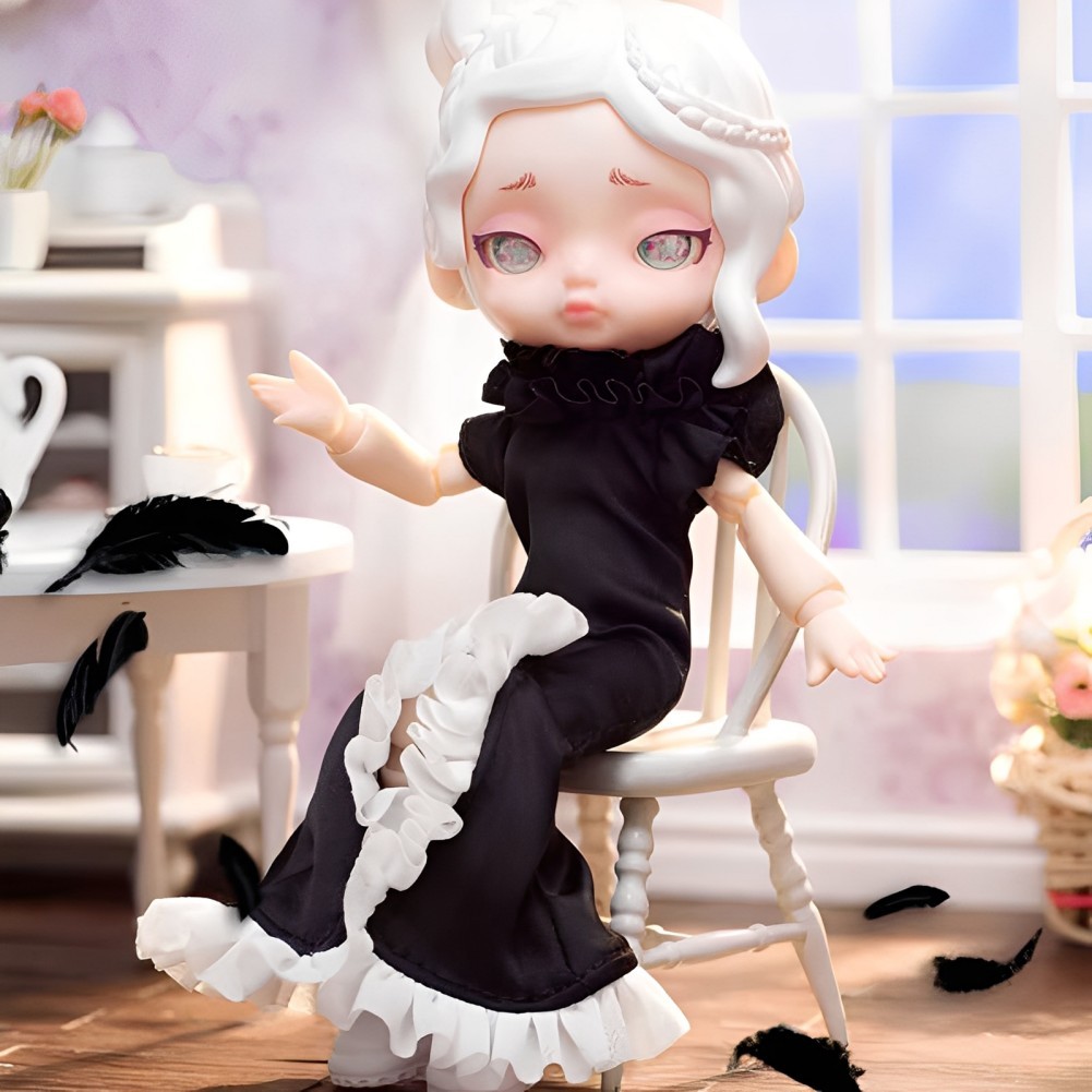 Laura Black & white spectral Series Movable Doll Confirmed Blind Box Figure Toy