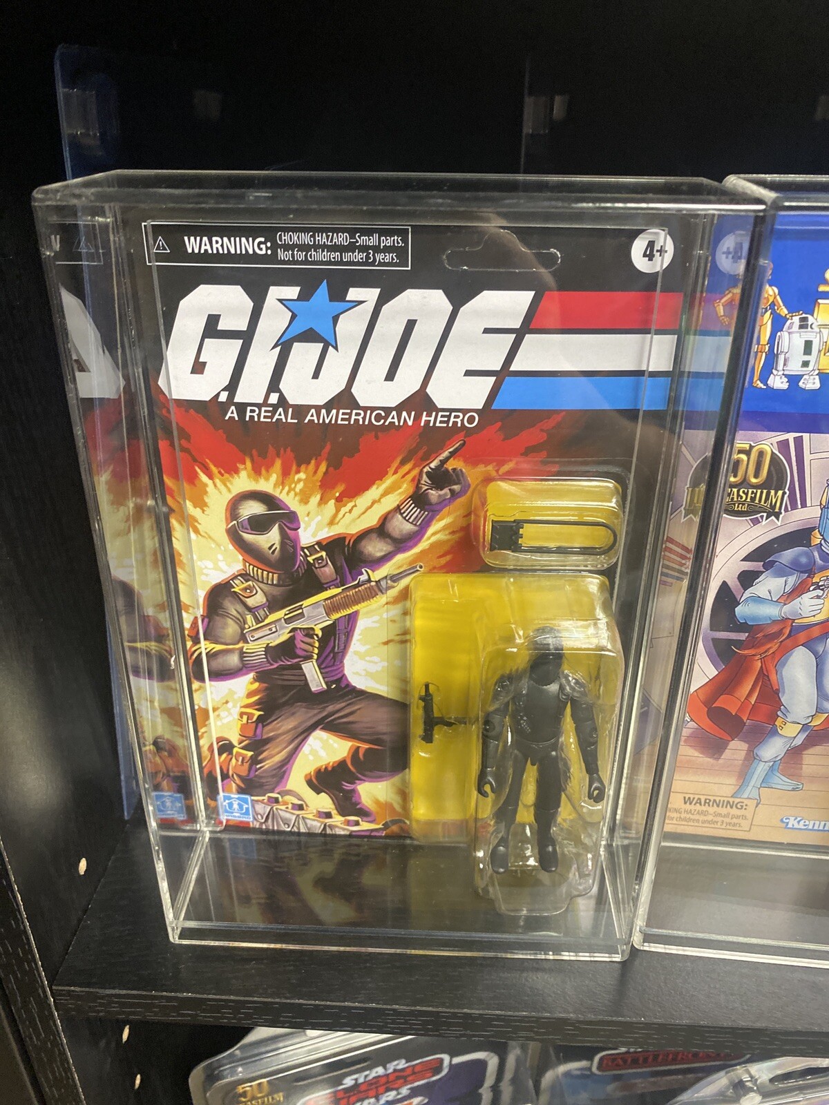 1 Star Wars Acrylic Display Case Kenner & vintage collection/GI Joe3.75&Prime;