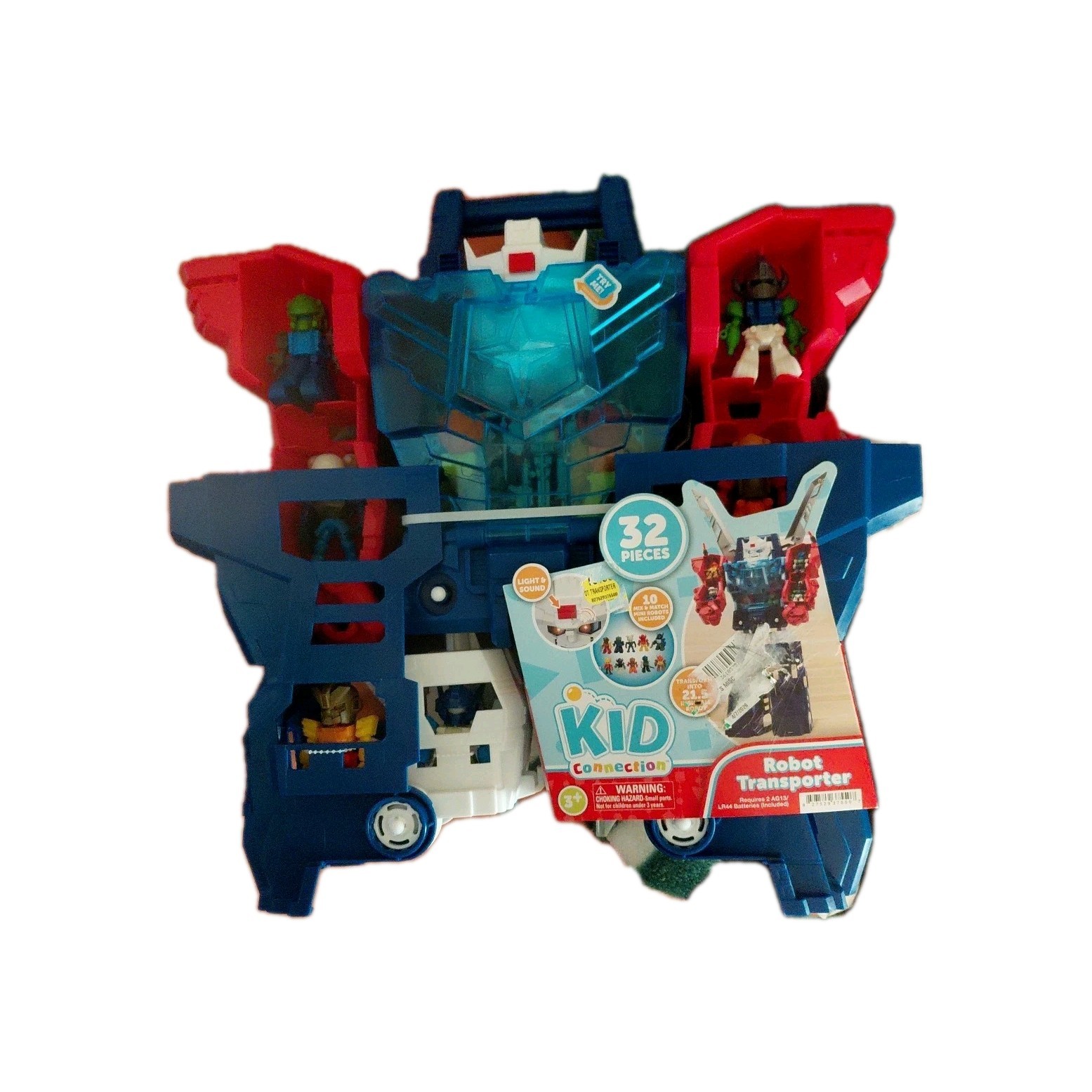 BNWT Kid Connection Robot Transporter W/Lights & Sounds – 21.5&Prime; Tall – 20230315