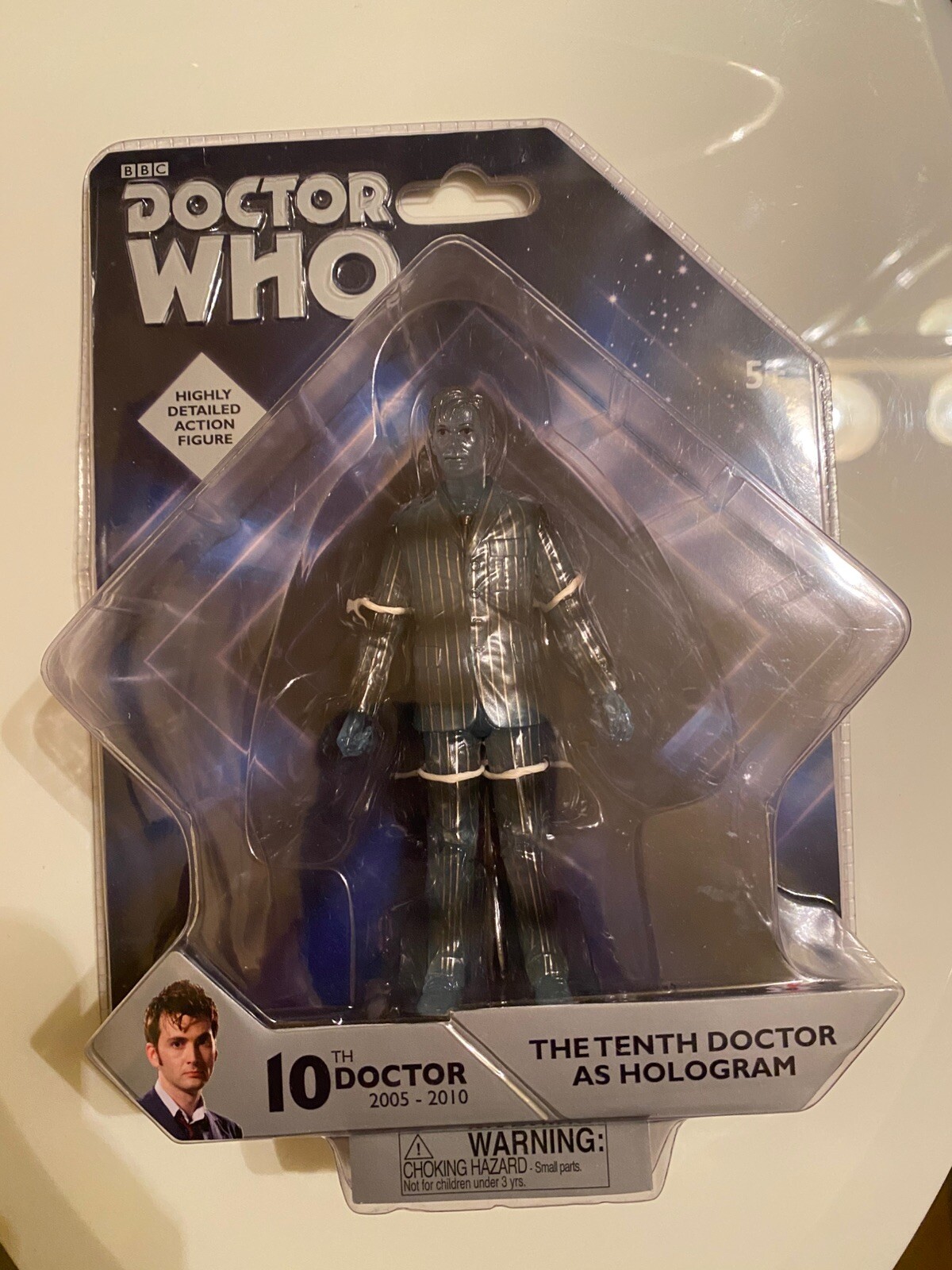 Doctor Who The TENTH DOCTOR AS HOLOGRAM Action Figure BBC NIB Poseable