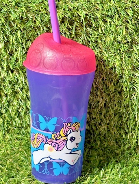 NEW VINTAGE ZAK DESIGNS 2006 MY LITTLE PONY TUMBLER CUP WITH STRAW