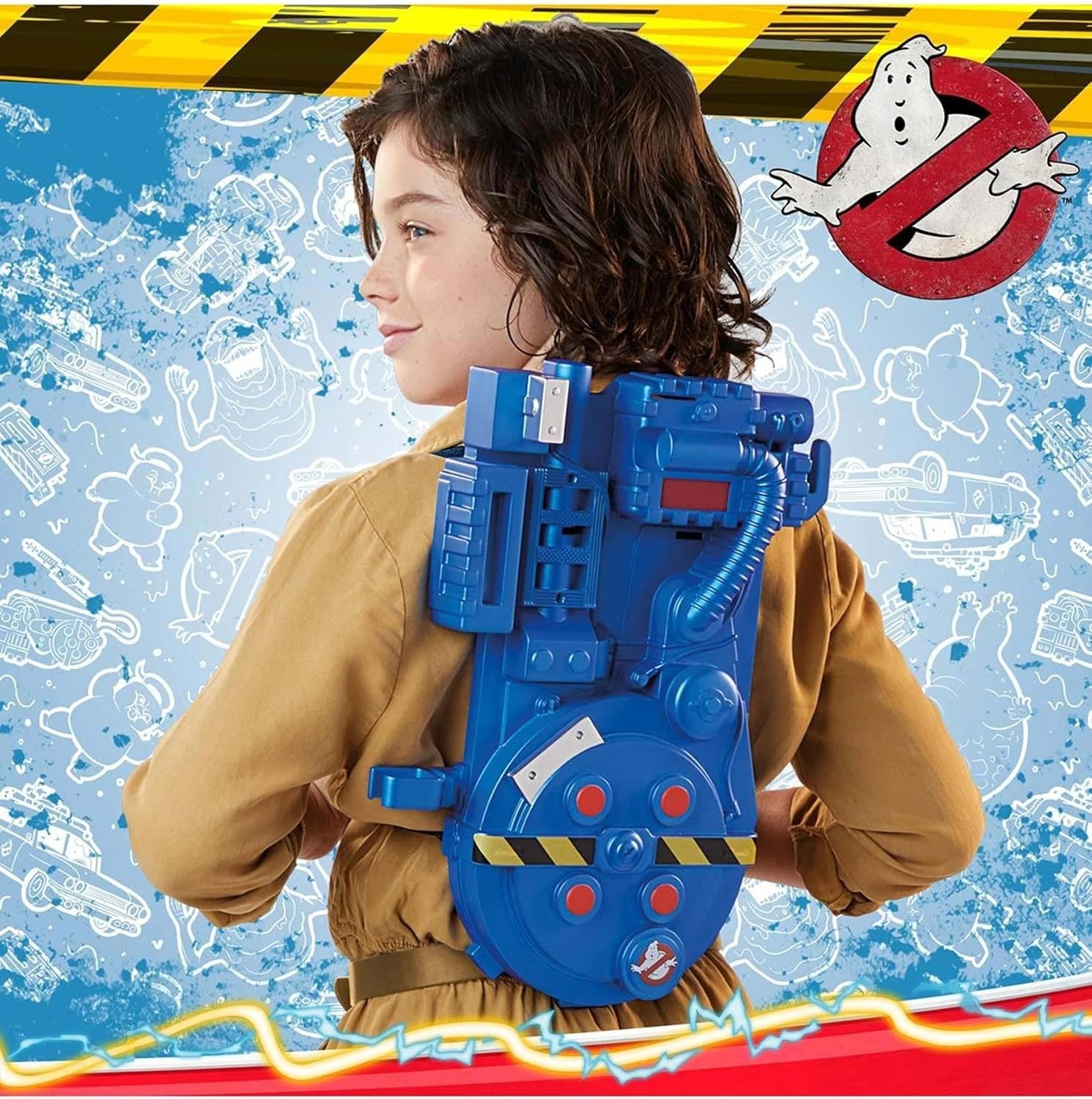 Movie Proton Pack Roleplay Gear for Kids Ages 5 and Up, Classic Blue Toy, Gre…