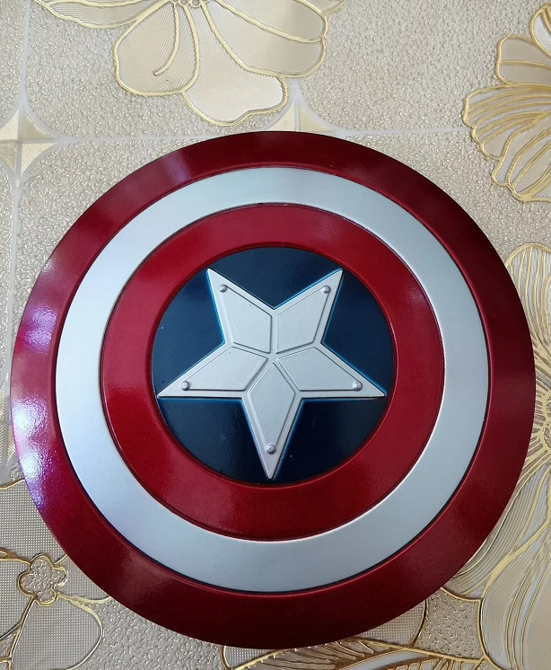 Handheld Shield Alloy Model for 12&Prime; 1/6 Scale Captain America Action Figure Toys