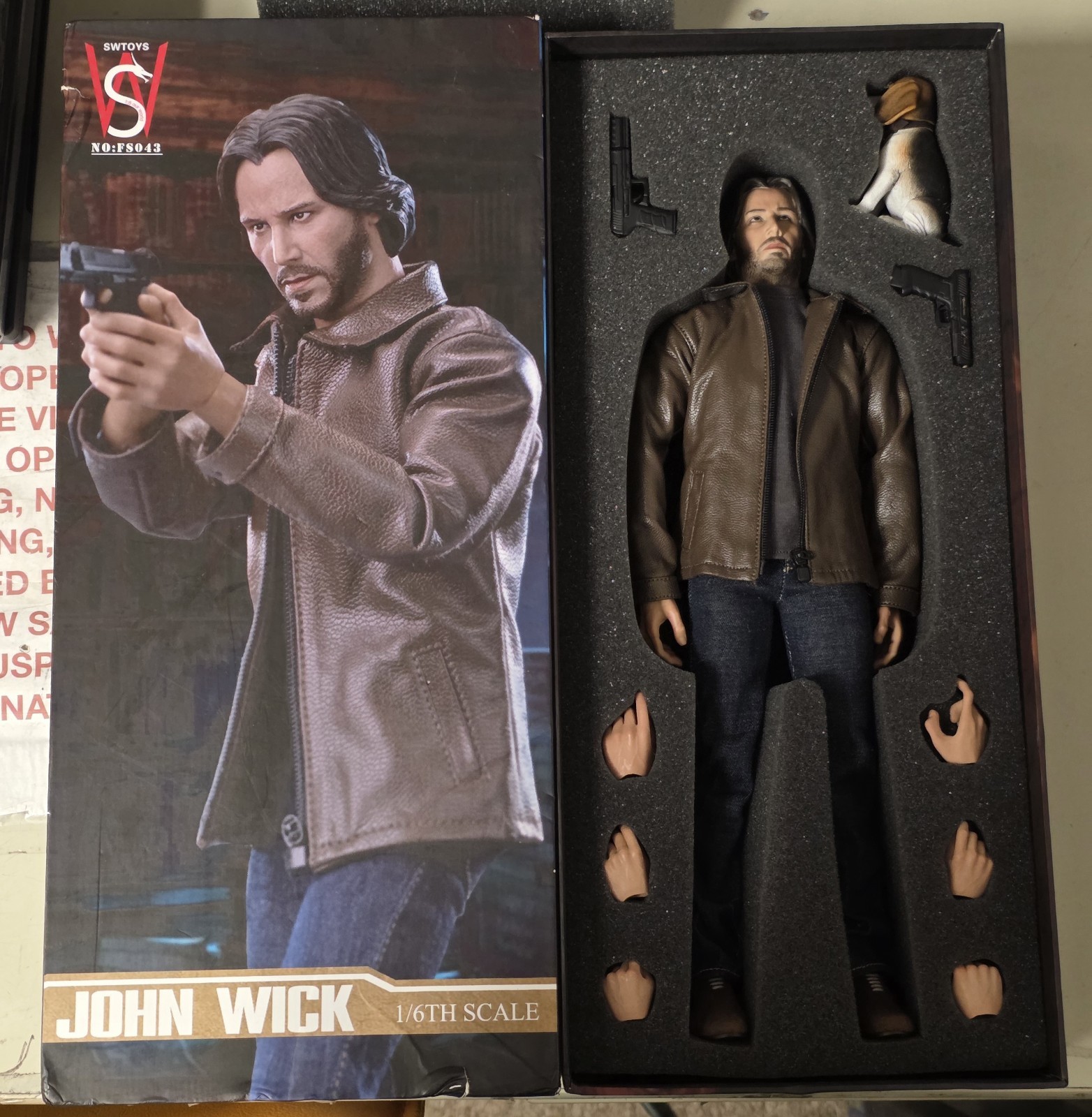1/6 TH Scale SWToys 12&Prime; Action Figure – John Wick Mint Figure IN BOX