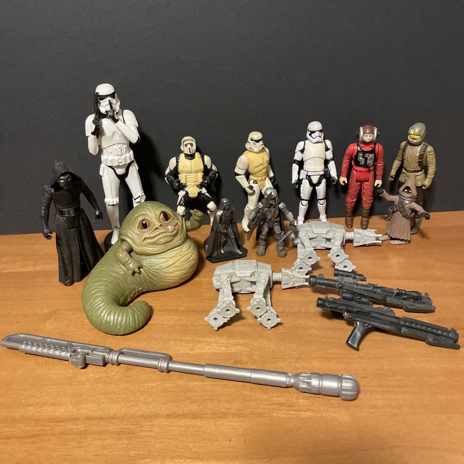 VTG Star Wars Lot Figures & Misc Star Wars Weapons Metal Plastic PVC Rubber GUC