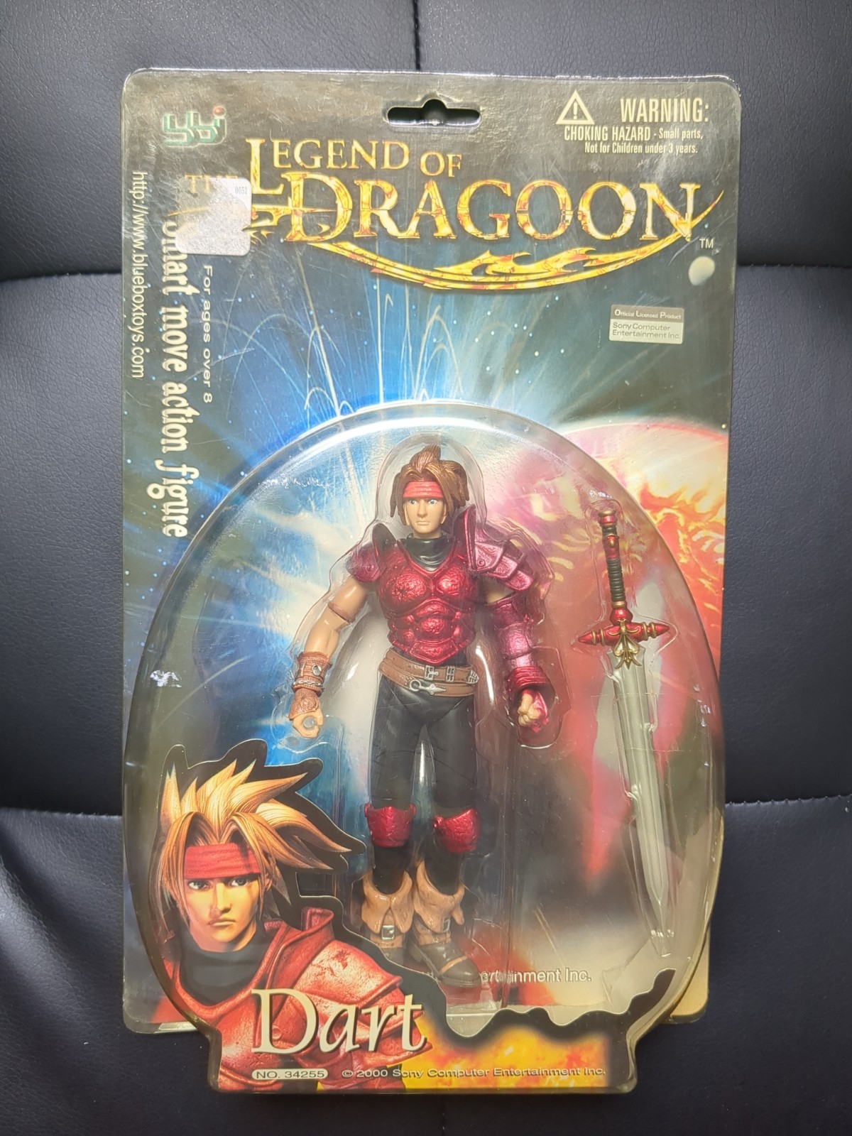 Legend of Dragoon Dart Figure Complete In Box *Read Condition* Bluebox PS1 RPG