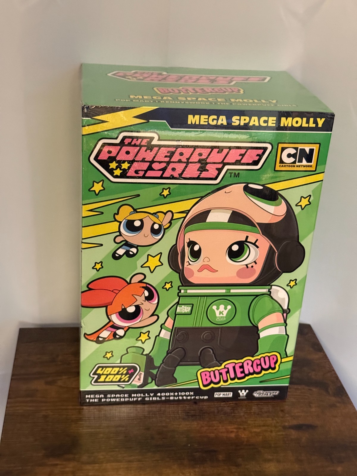 POP MART Mega Space Molly 400% + 100% The Powerpuff Girls Buttercup Sealed