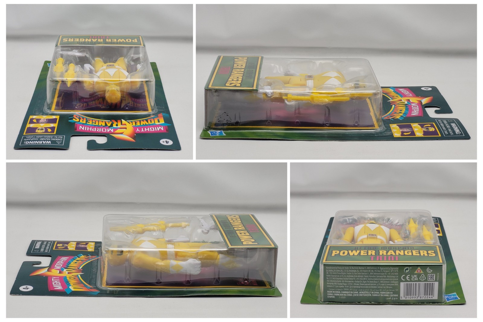 Hasbro Retro Morphin Power Rangers Tommy White Green Ranger Complete Set Ninjor