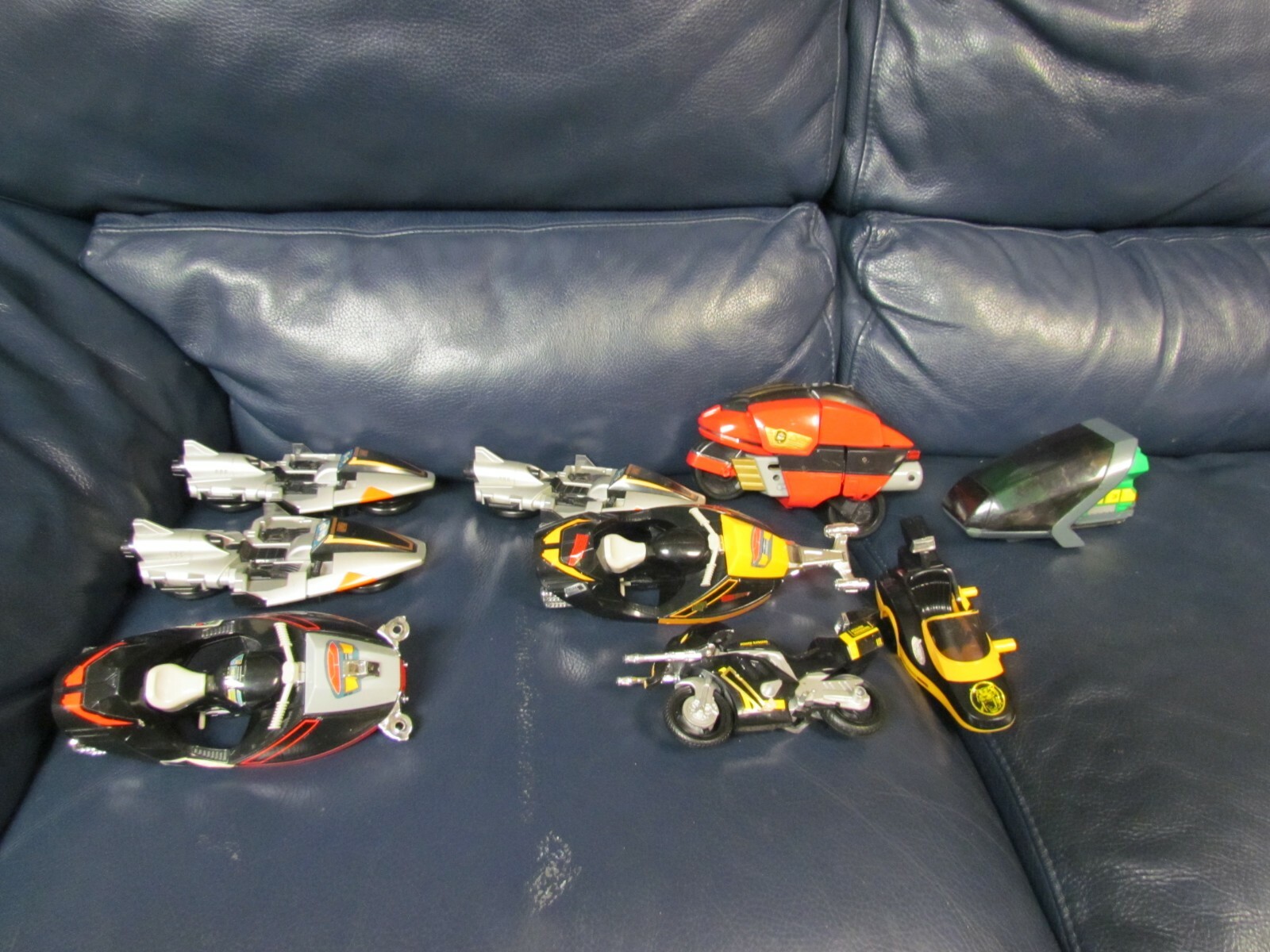 Power Rangers in Space Bikes and Spaceships