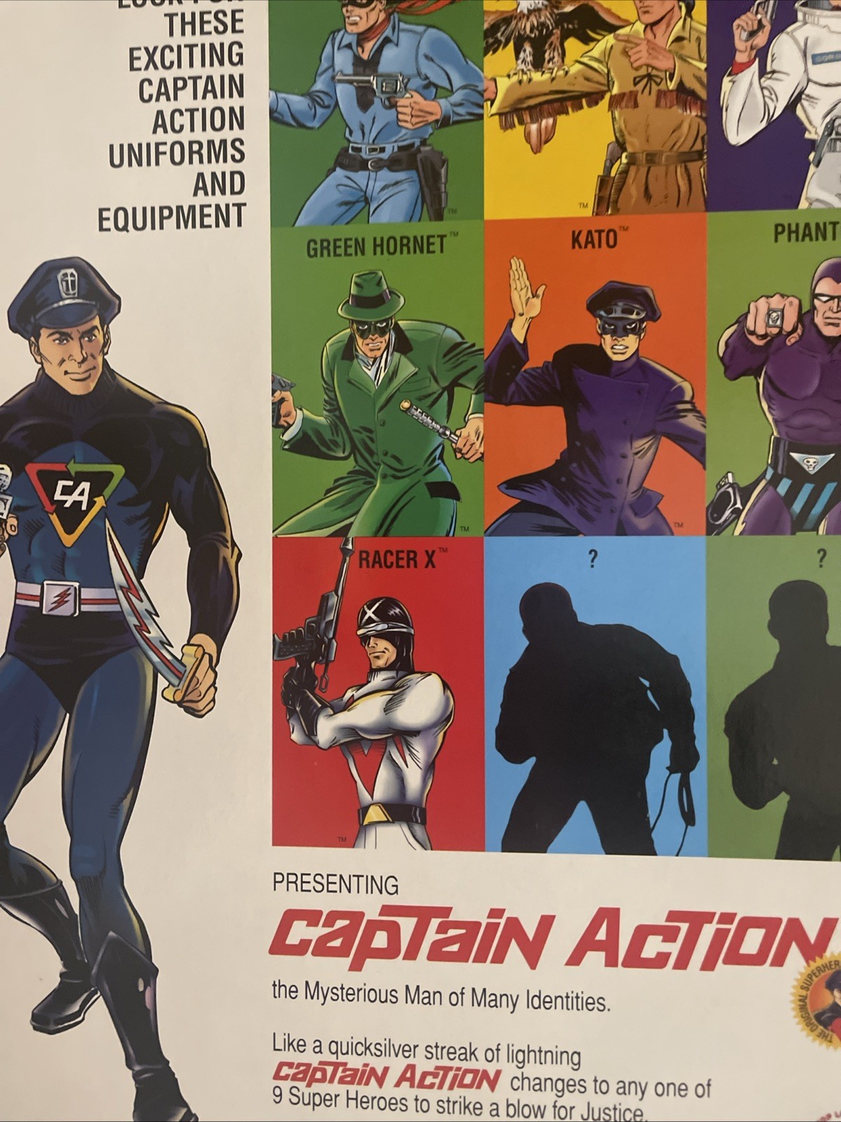 PLAYING MANTIS CAPTAIN ACTION THE LONE RANGER UNIFORM & EQUIPMENT, 10/23 In Box