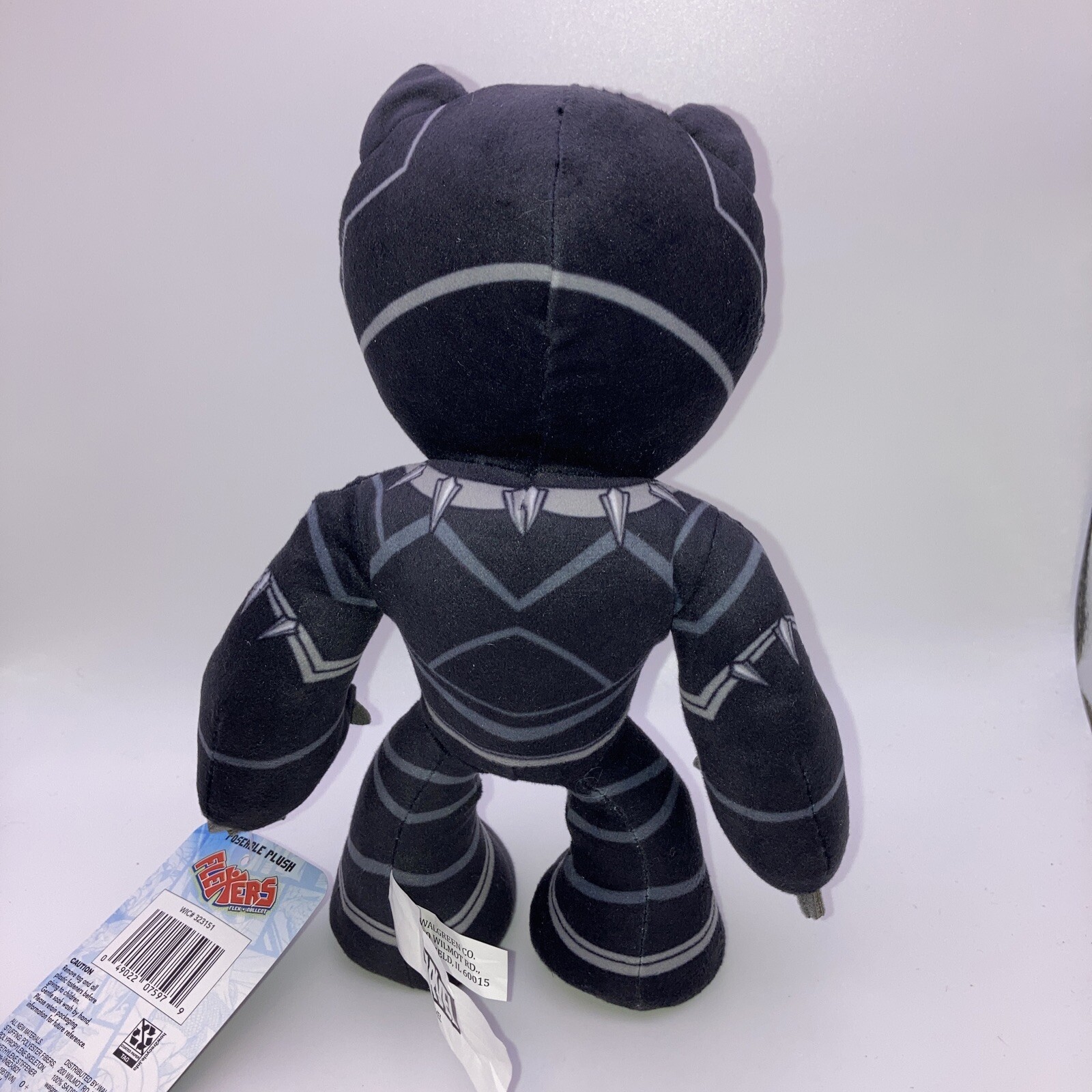 Marvel Flexers Black Panther 9” Plush Poseable Action Figure Brand New W/ Tags