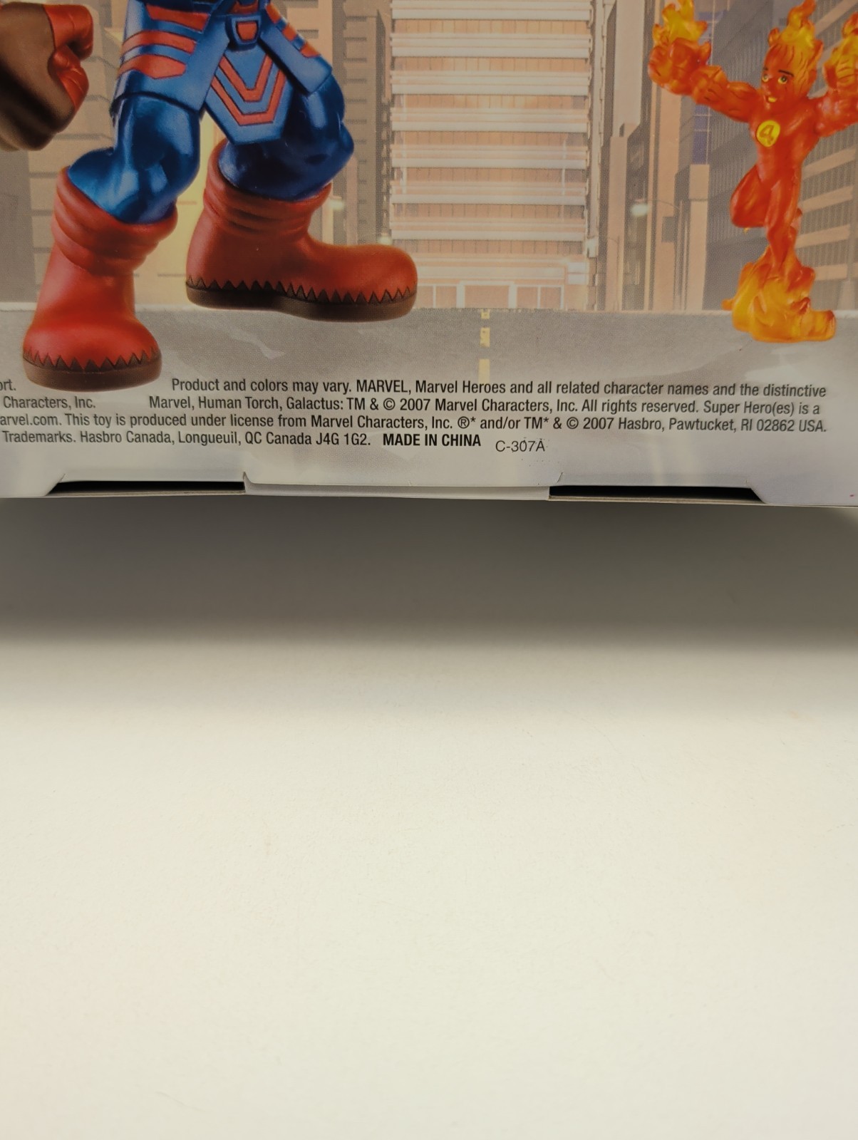 Hasbro Marvel Super Hero Squad Mega Figures Galactus & Human Torch Sealed 2007