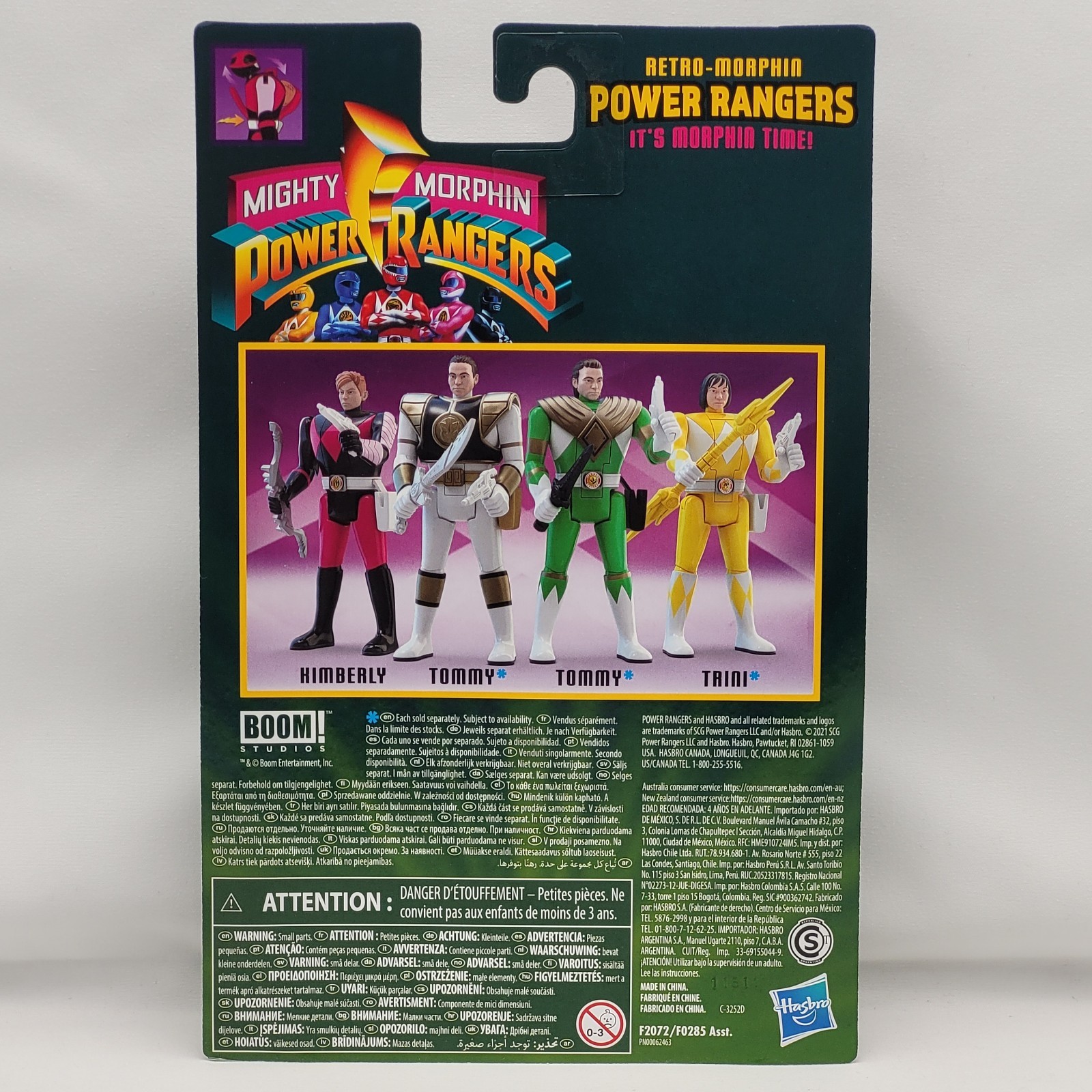 Hasbro Retro Morphin Power Rangers Tommy White Green Ranger Complete Set Ninjor