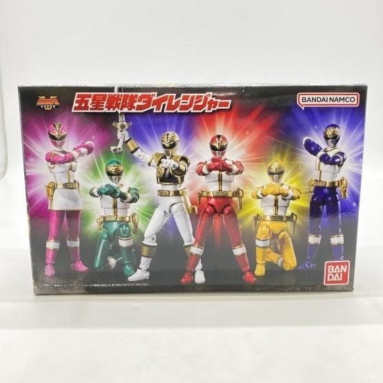 SHODO SUPER Gosei Sentai Dairanger Figure Set of 6 Pieces BANDAI Used Very Good
