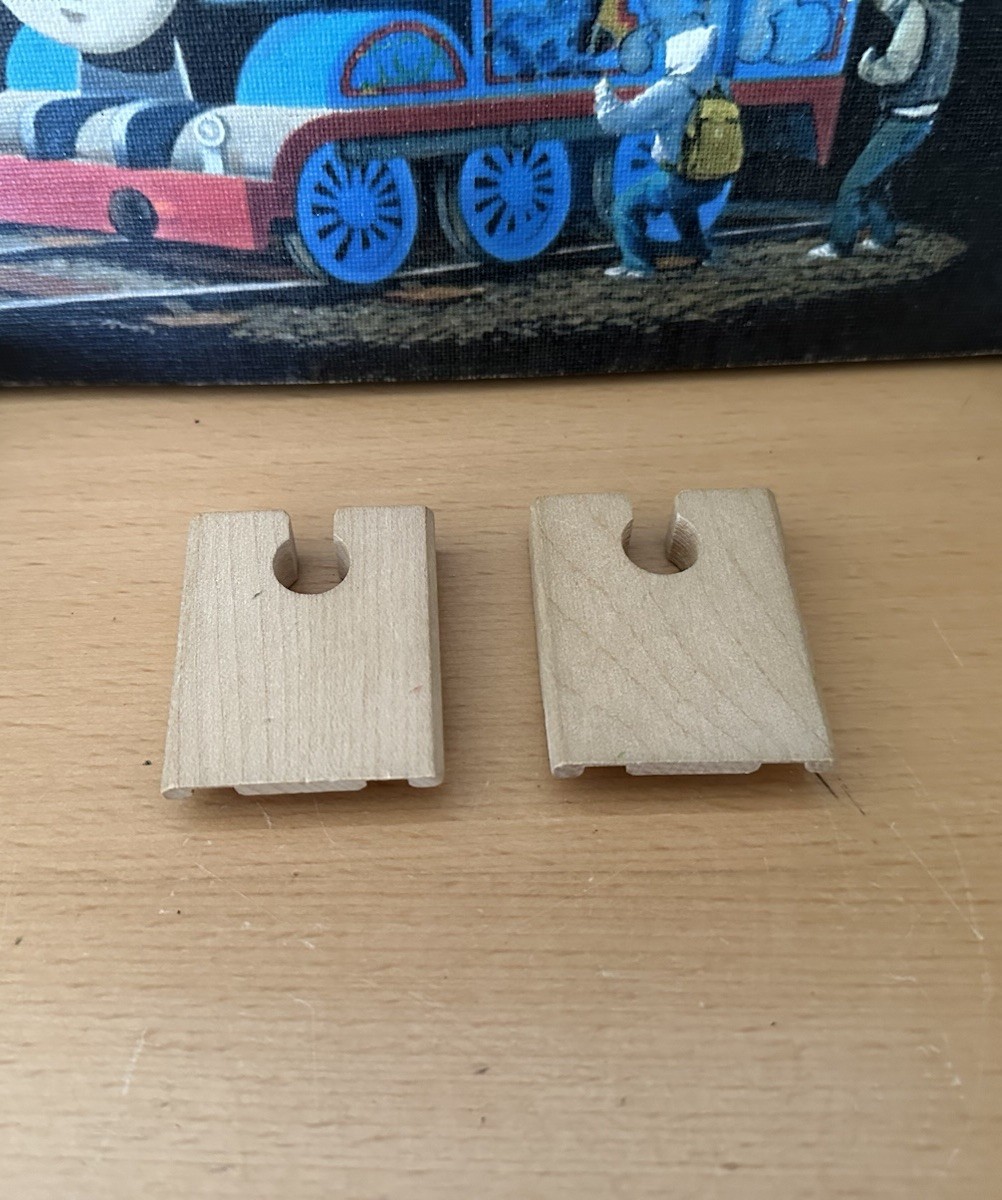 Learning Curve Wooden Thomas Train 2 Pieces of Clickety Clack Ramp Track!