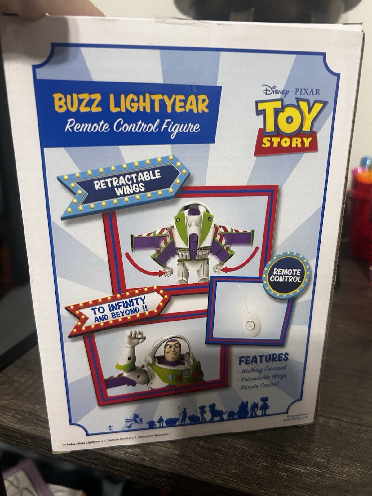 Buzz Lightyear Remote Control Action Figure Signed By Voice Artist Tim Allen