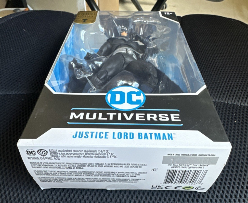DC McFarlane Multiverse JUSTICE LORD BATMAN Gold Label Collection Action Figure