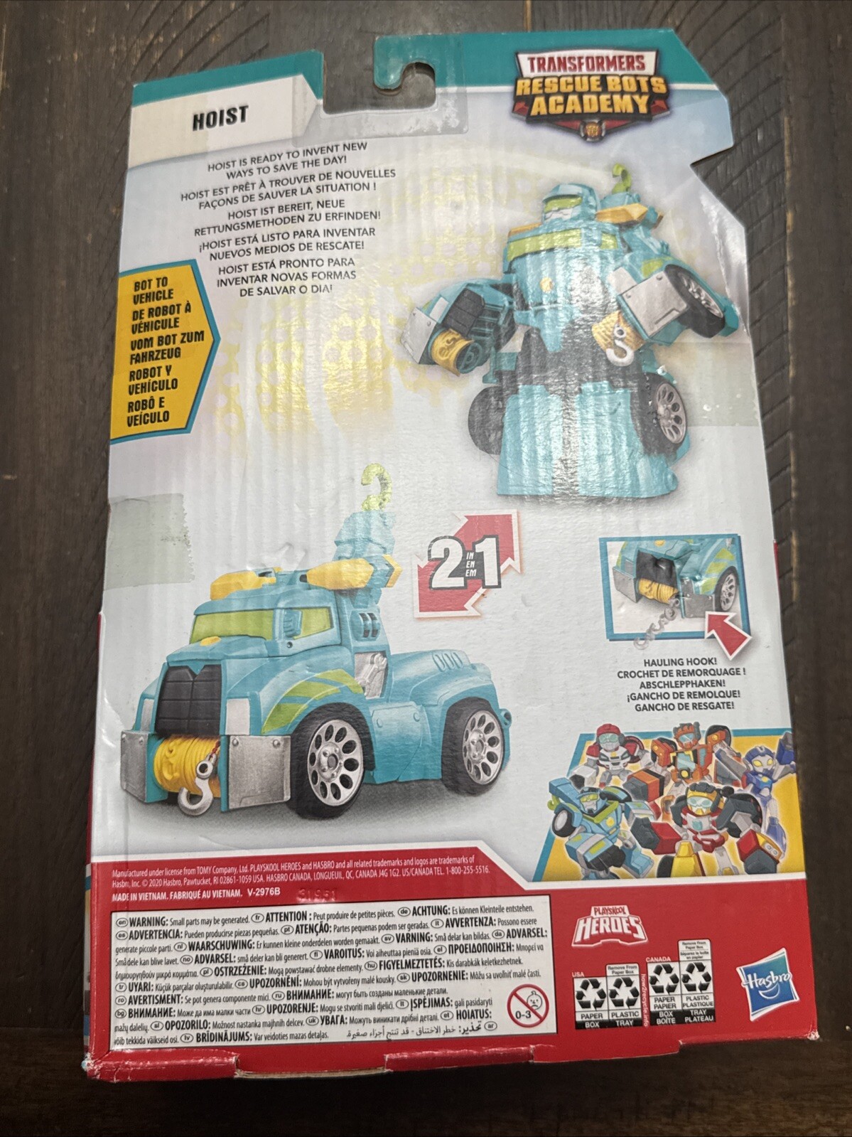 Transformers Playskool Heroes Rescue Bots Academy Hoist Converting Toy Robot, 6&Prime;