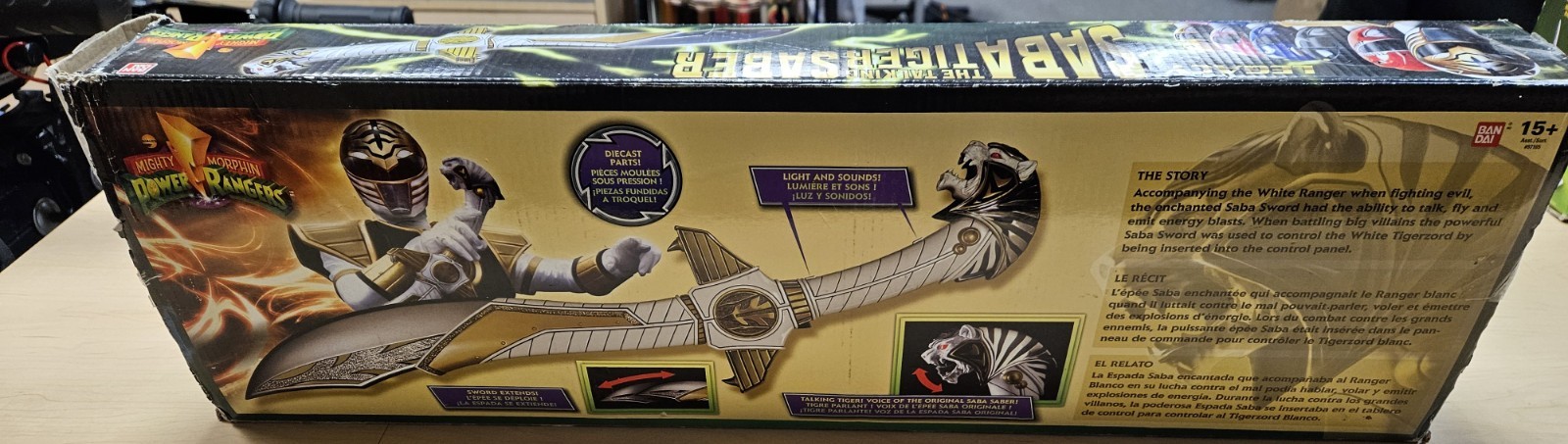 Mighty Morphin Power Rangers – Legacy Saba The Talking Tiger SABER – In Box w/ma