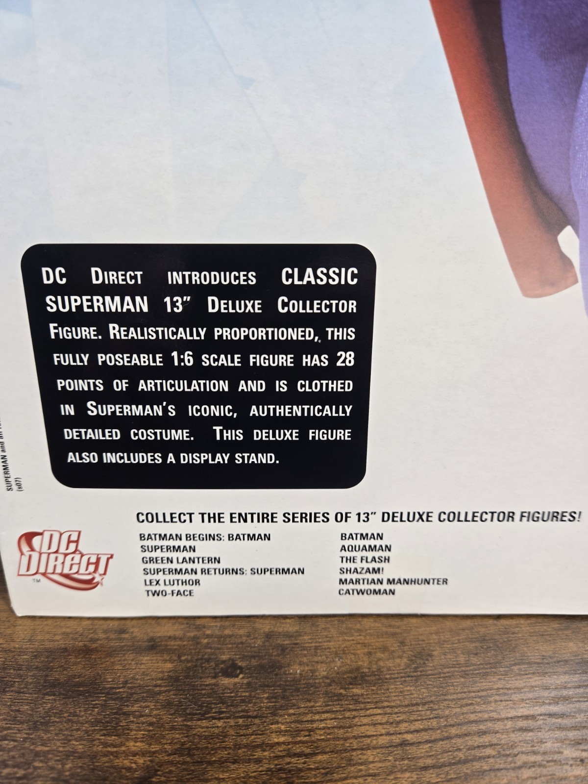 MINT DC Direct Superman Classic 13&Prime; Deluxe Collector Figure In Box Action Figure