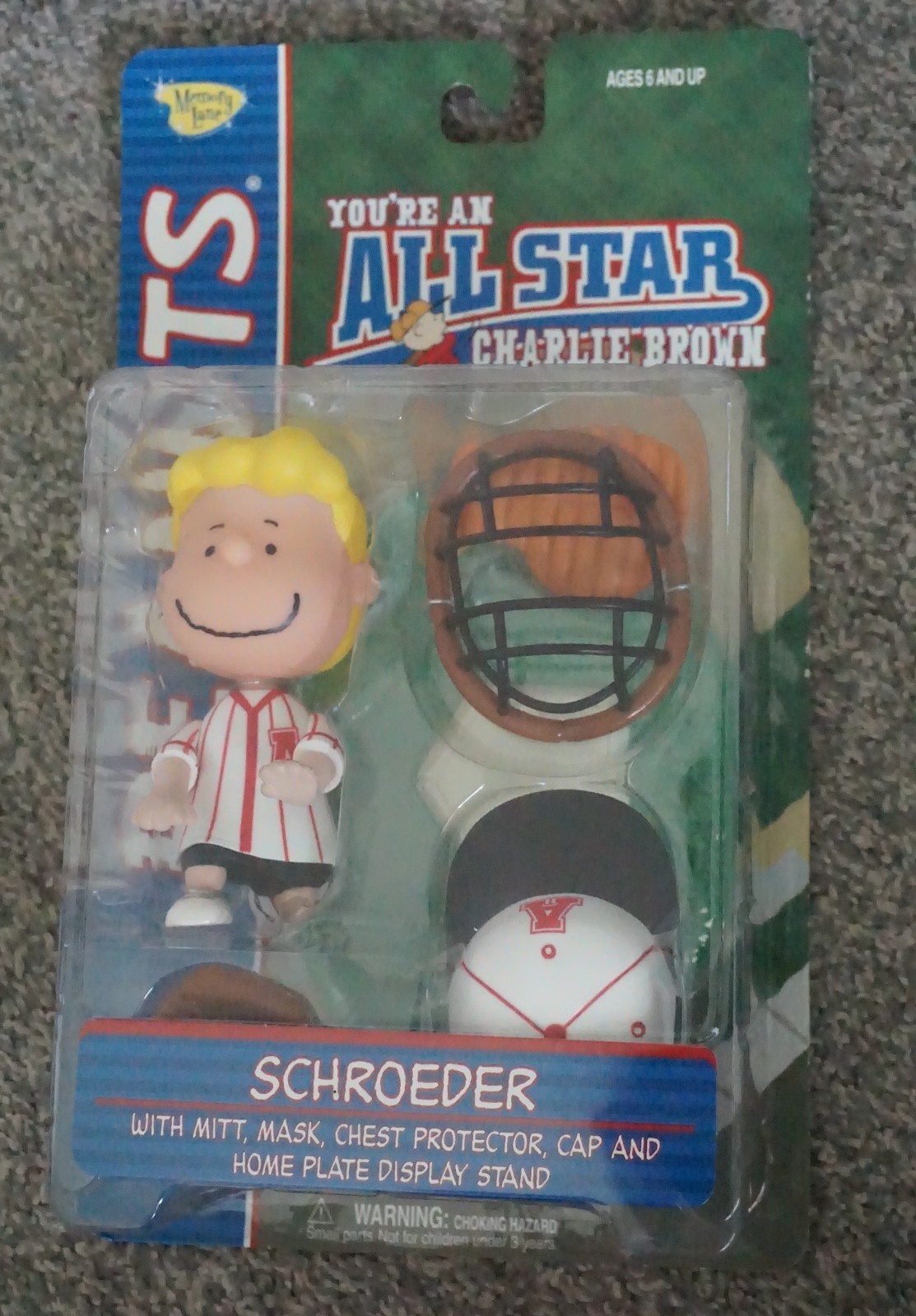 Memory Lane Schroeder Red You&rsquo;re an All Star Charlie Brown baseball 2003 New