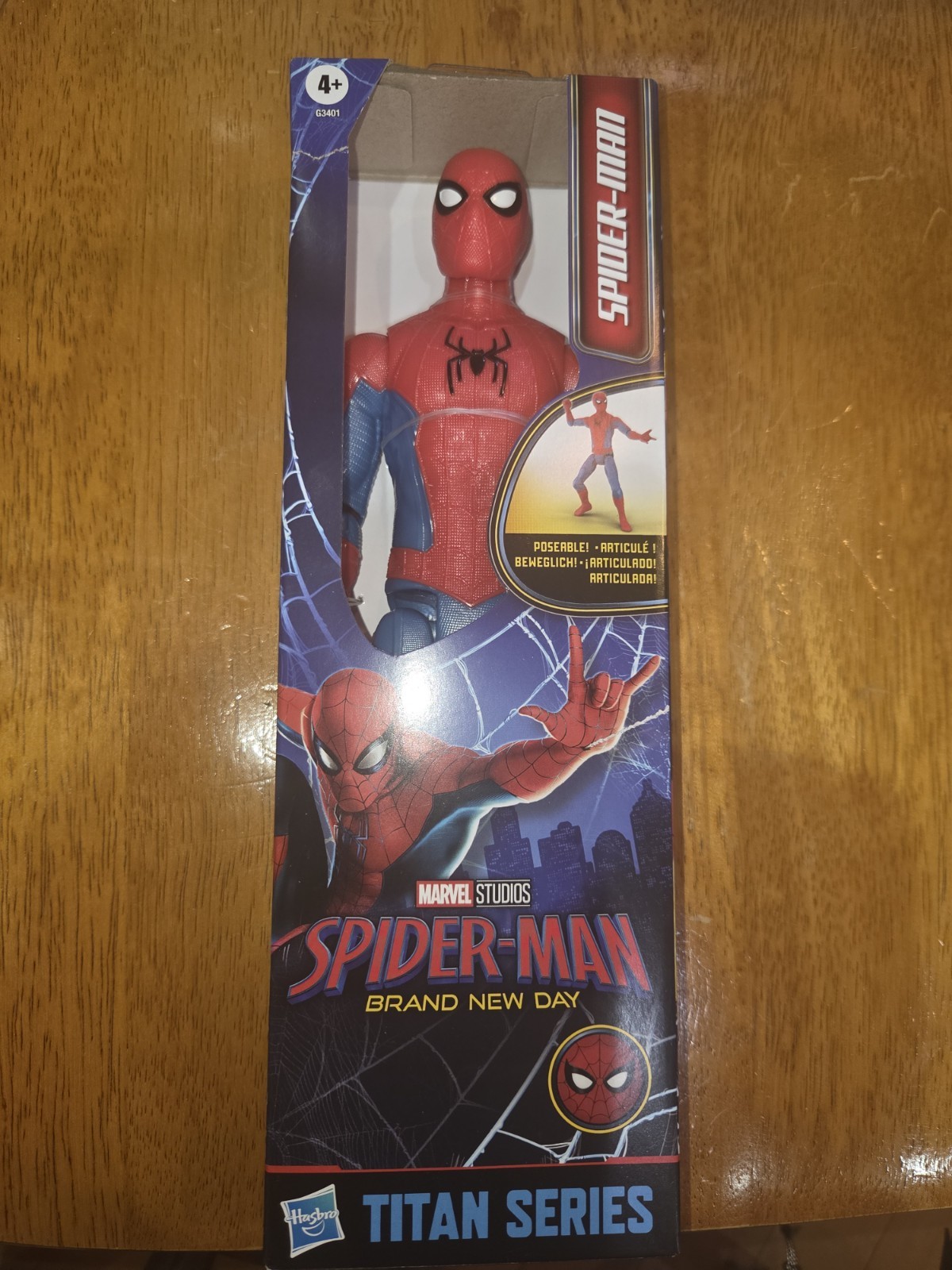 12&Prime; Spider-Man Action Figure Titan Series Brand New Day Marvel Studios Movie NIB