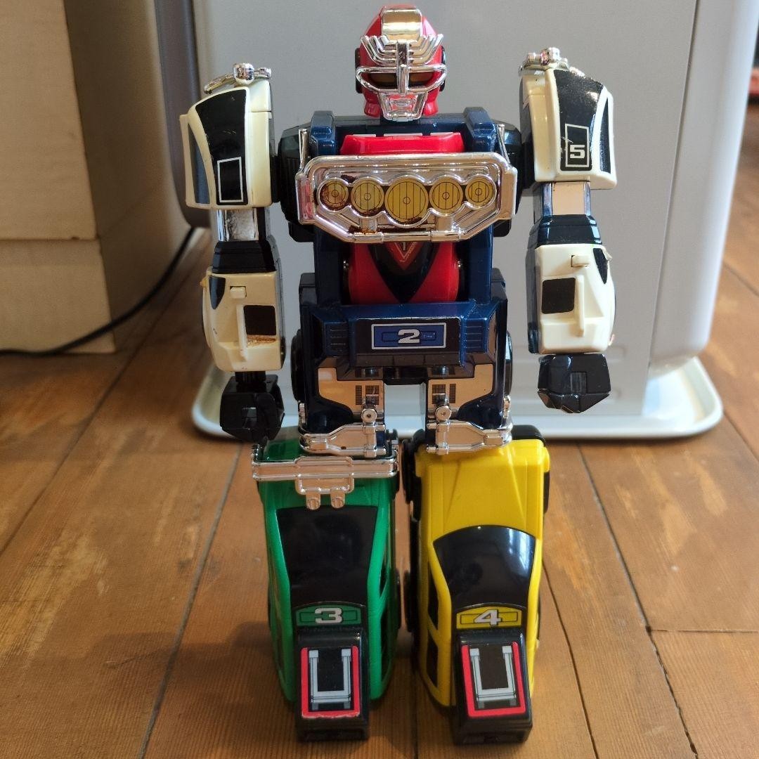 Power Rangers TURBO Carranger DX RV ROBO MEGAZORD Turbo Bandai Used From Japan