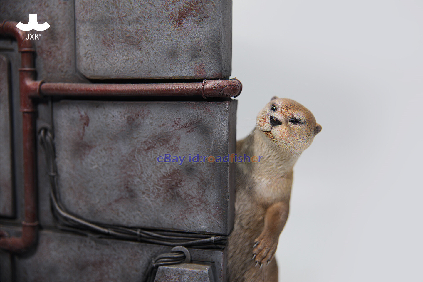 JXK 1/6 Scale Eurasian River Otter Model Animal Figure Scene Decor Kids Toy
