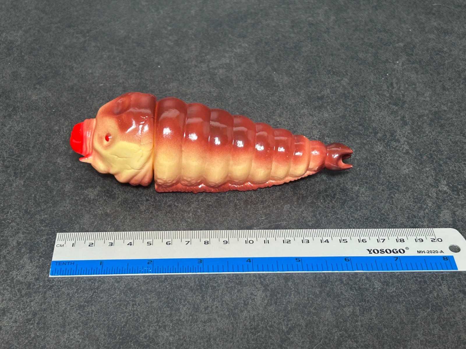 Marusan Mothra Larva Sofubi 6.3&Prime; Soft Vinyl Figure Godzilla 1998 w/ Header & Bag