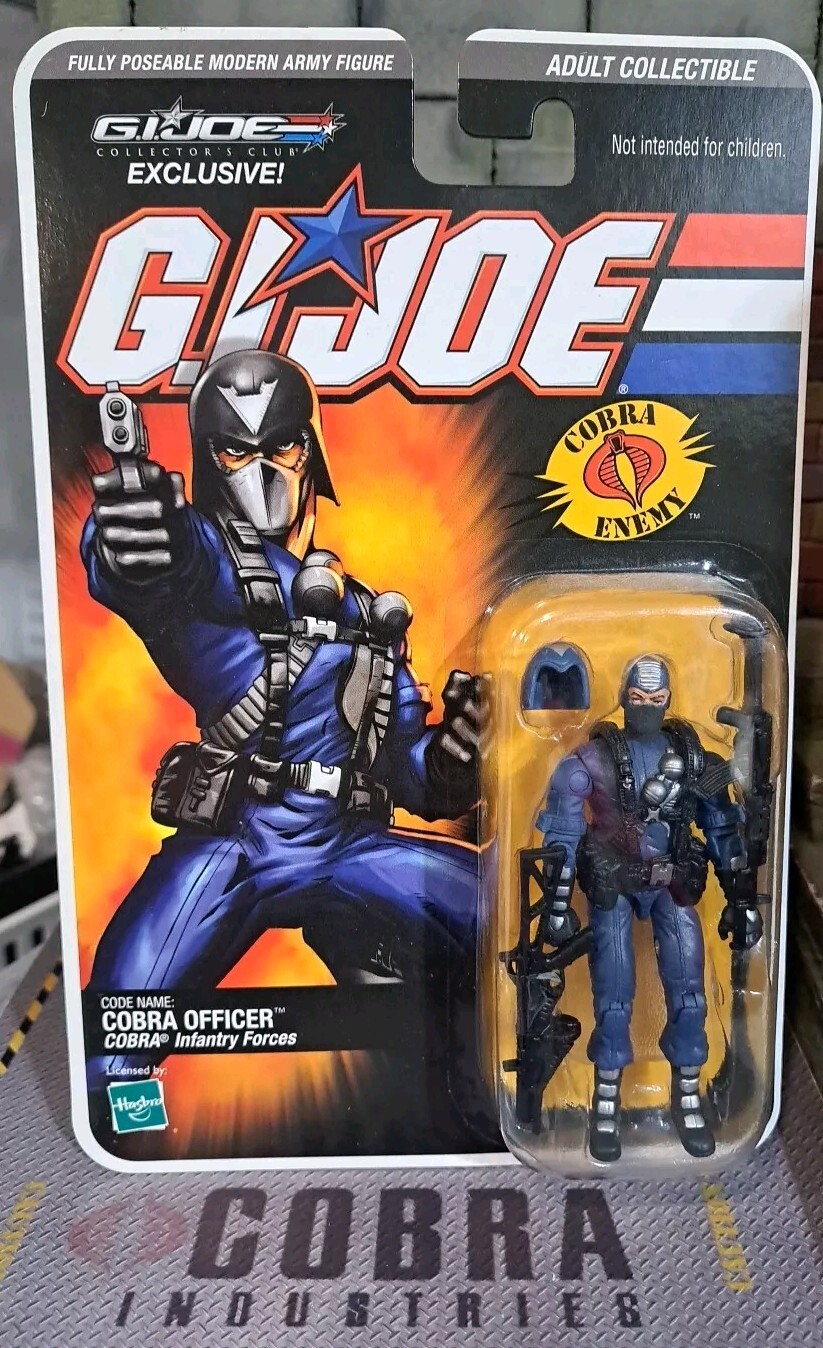 GI JOE ~ 2008 COBRA OFFICER ~ MOC MOSC ONLINE EXCLUSIVE DTC
