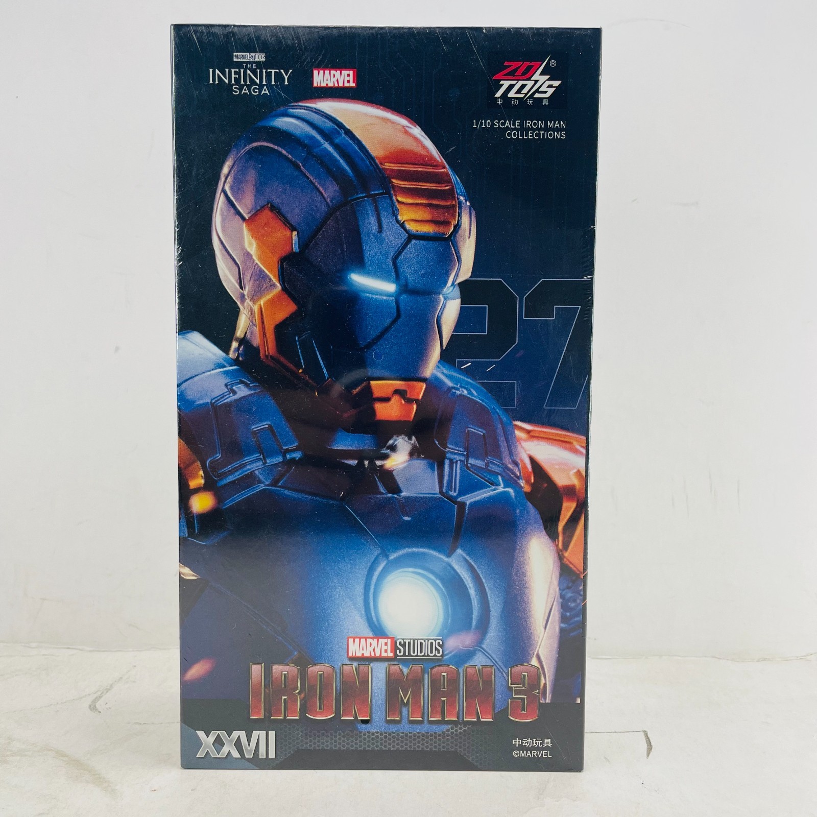 Marvel Iron Man 3 Disco Mark 27 MK27 XXVII Ironman Toy Action Figure 1:10 Model