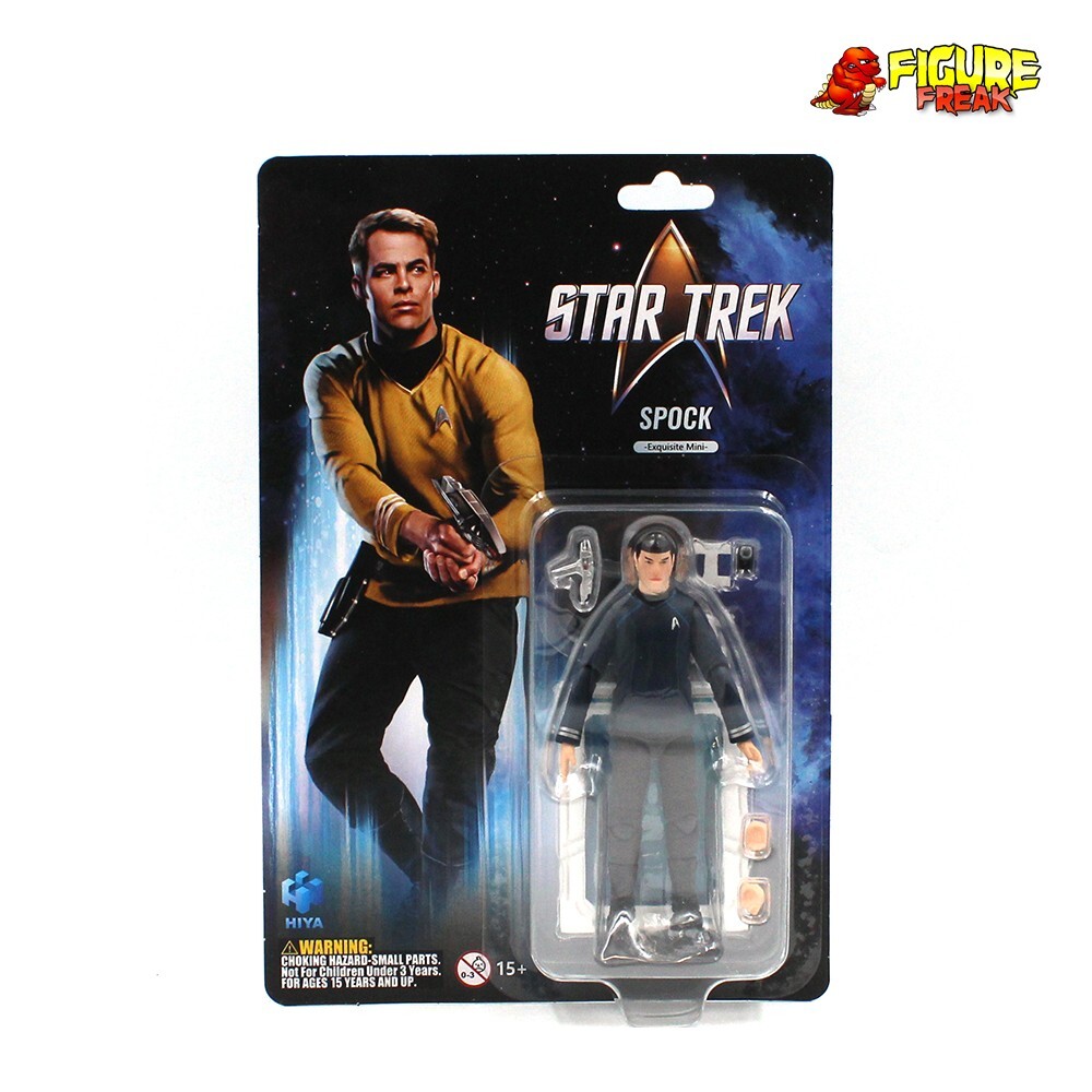 Hiya Toys Star Trek 2009 Spock 4.5&Prime; Action Figure (1:18 Scale)