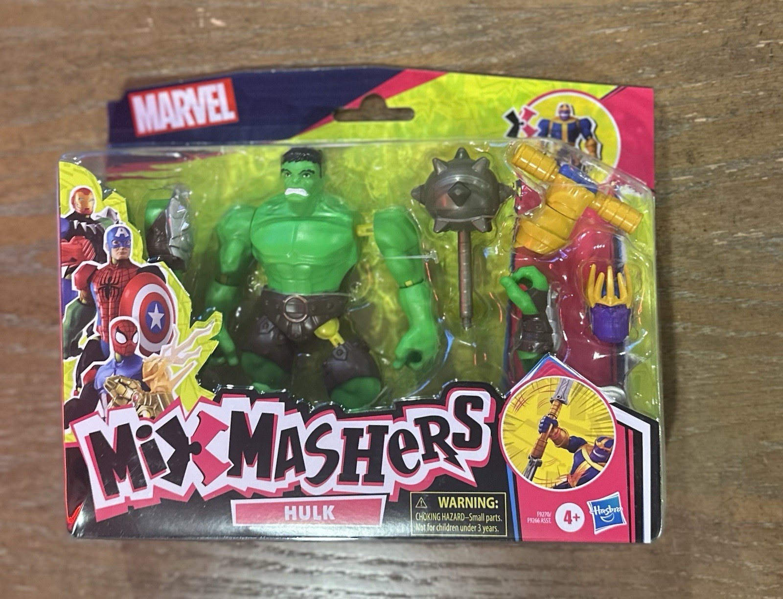 Marvel Mix Mashers Thanos & Hulk Action Figures New See Images Hasbro