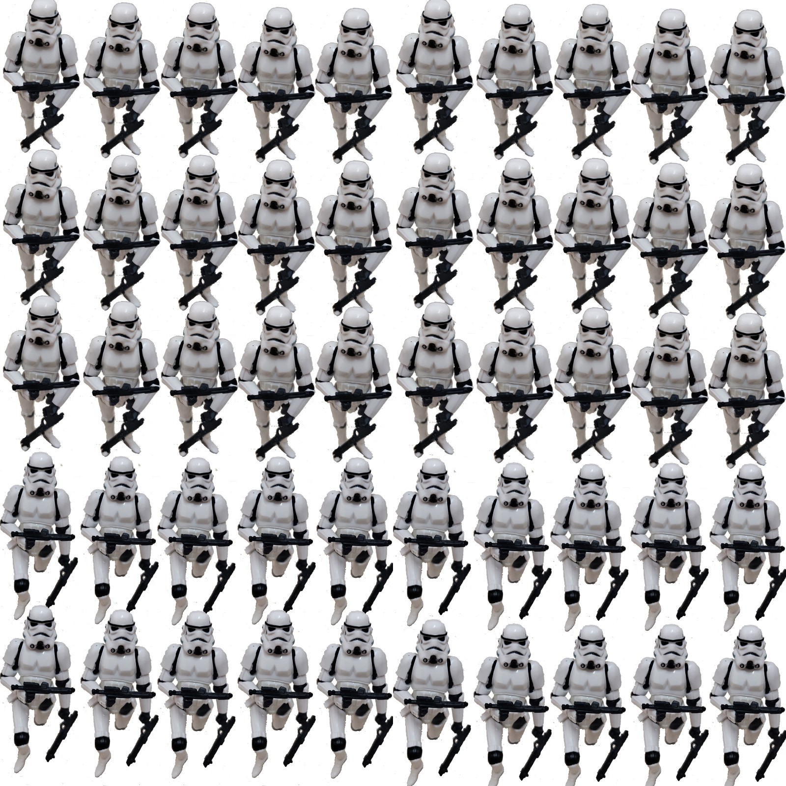 50pcs 3.75&Prime; Star Wars Stormtroopers Full Articulated Action Figure + 100 Blaster