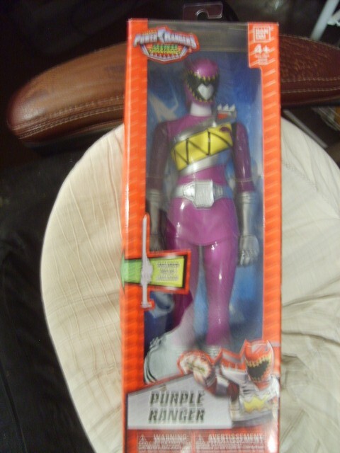 2016 BANDAI~SABAN&rsquo;S POWER RANGERS~DINO SUPERCHARGE~PURPLE RANGER~12&Prime; FIGURE~NIB