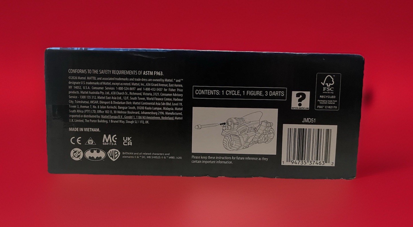 Mattel DC Premier New Robin Cycle Action Figure Motorcycle w/ Darts NIP