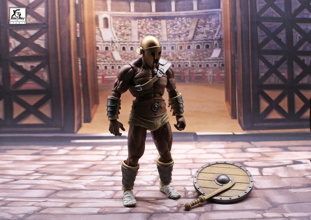 Xesray Studio Combatants Fight For Glory GLADIATOR TRAINEE B Gold 1:12 Figure