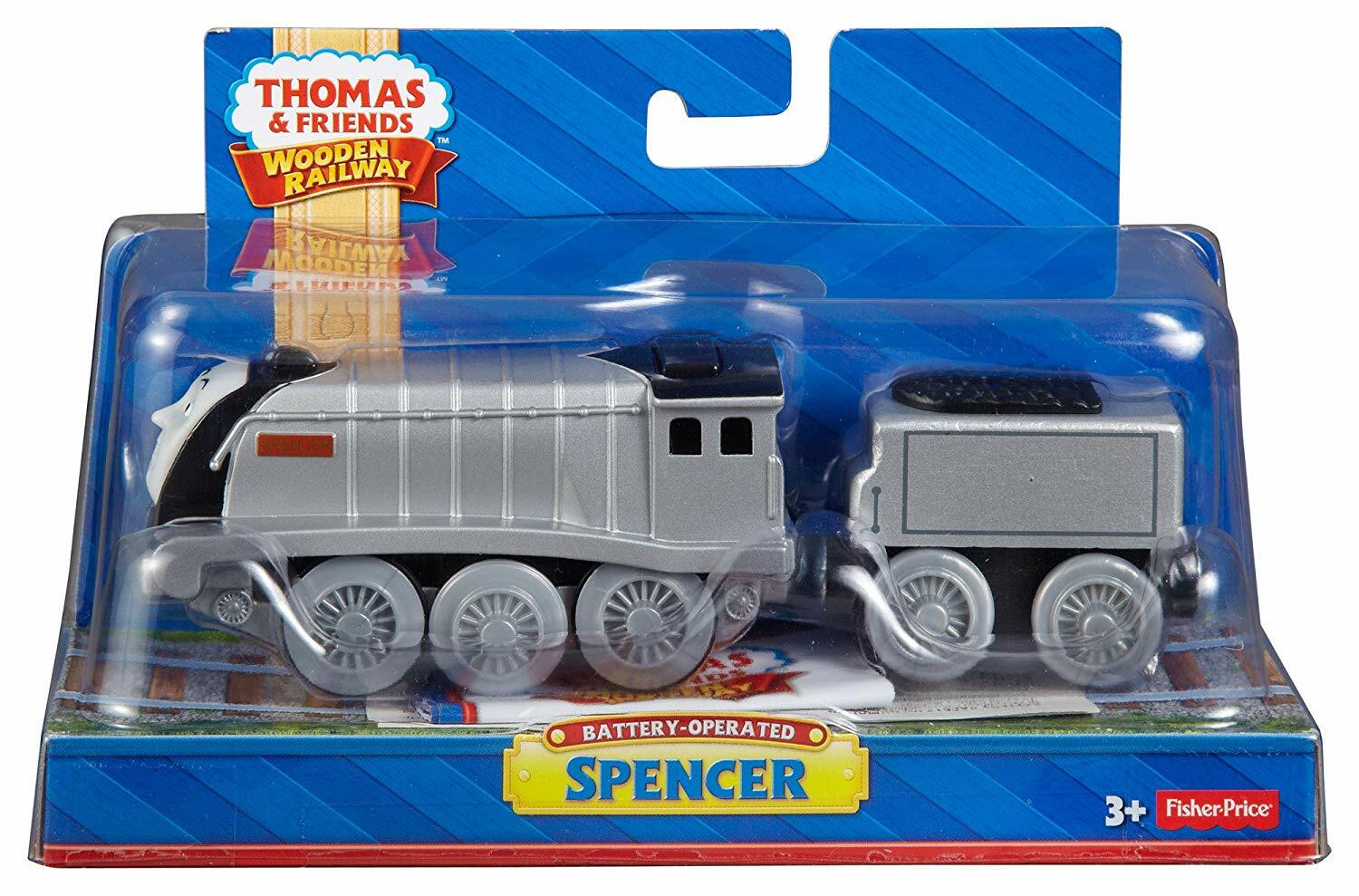 THOMAS & FRIENDS WOODEN RAILWAY ~ BATTERY OPERATED SPENCER ~ ABSOLUTELY MINT!
