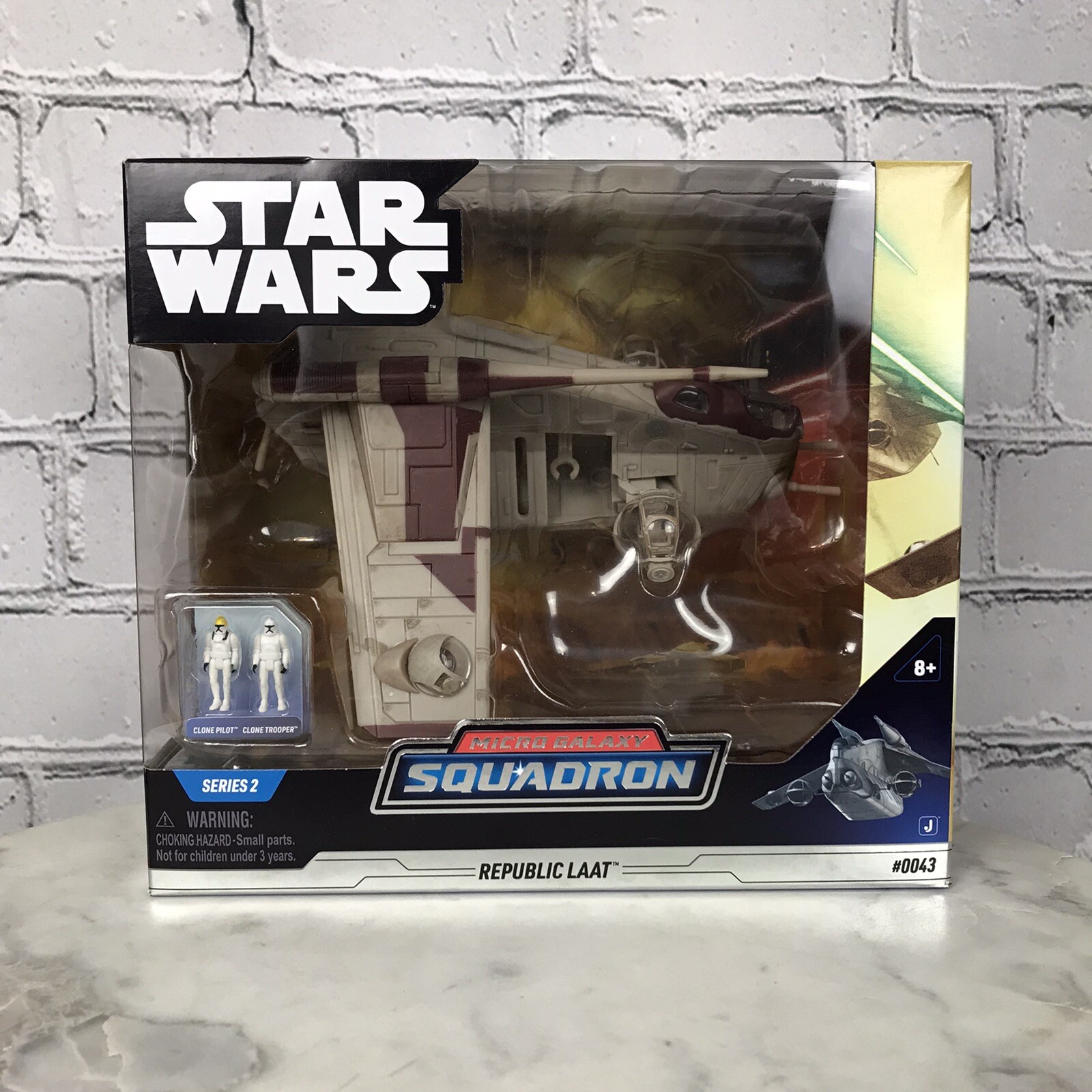 Star Wars Micro Galaxy Squadron Republic Laat Aircraft Series 2 Kids Toy Ages 8+